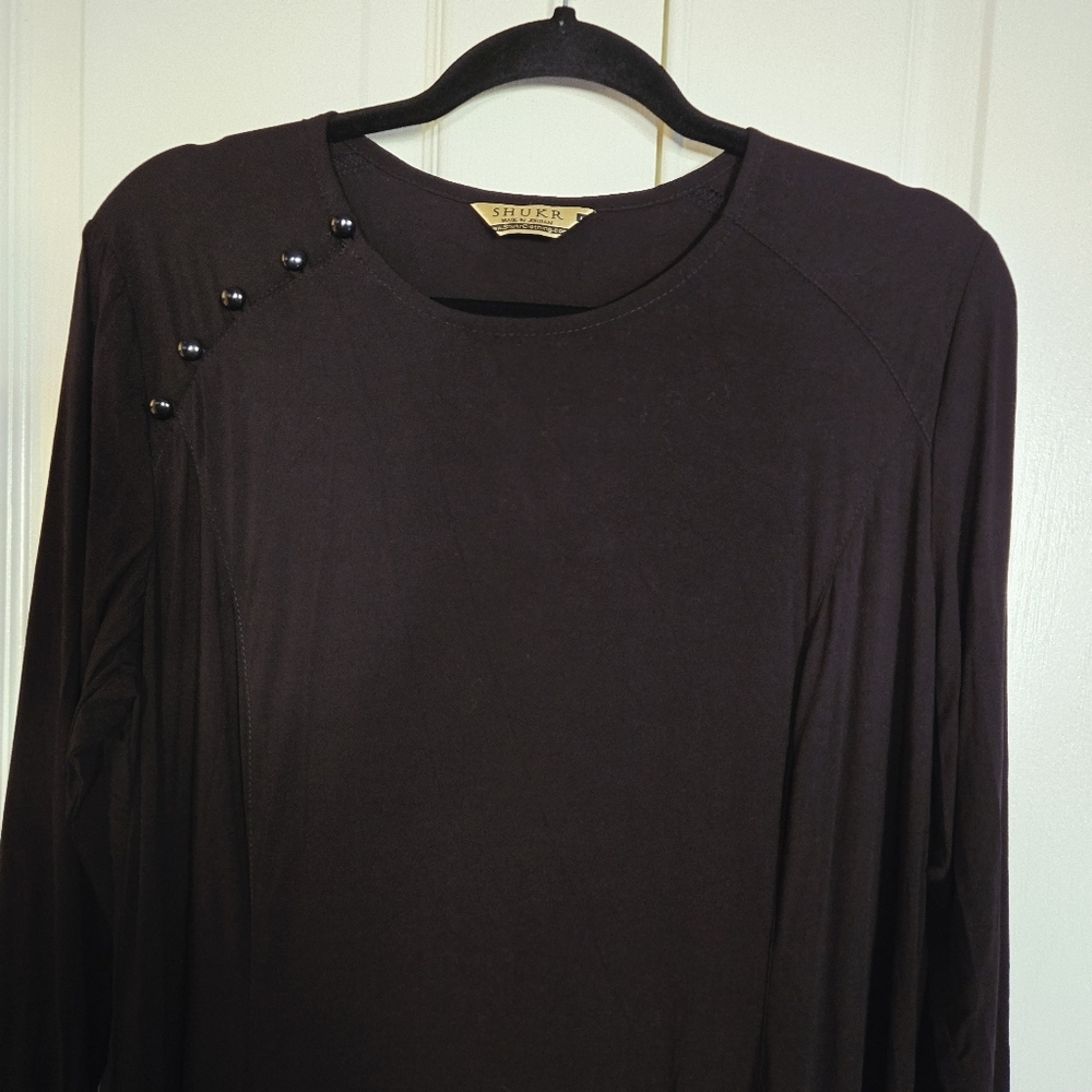 Shukr Clothing Women's Black 100% Rayon Maxi Long Dress Size Large - Picture 5 of 11